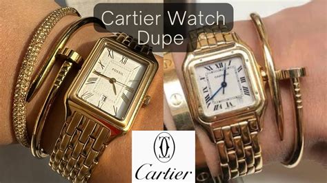 women's cartier dupe watch|look alike cartier watches.